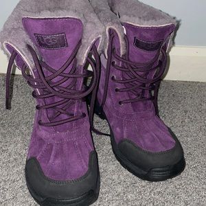 UGG Purple Suede Waterproof Boots